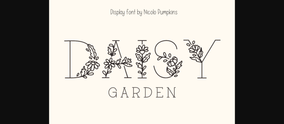 Daisy Garden Font Poster 1