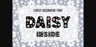Daisy Inside Font Poster 1