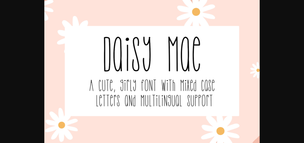 Daisy Mae Font Poster 1