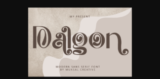 Dalgon Font Poster 1