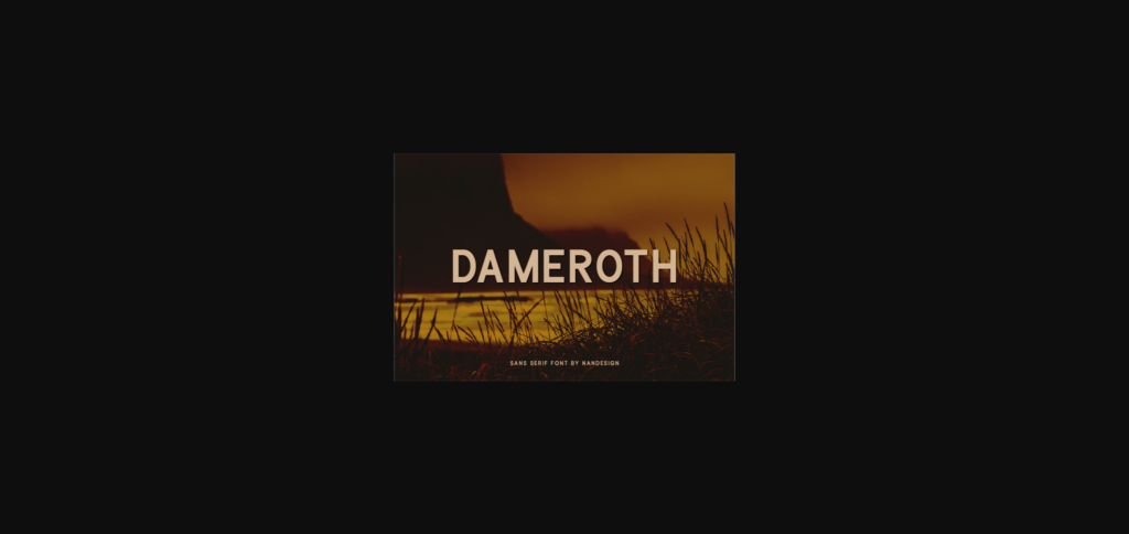 Dameroth Font Poster 3