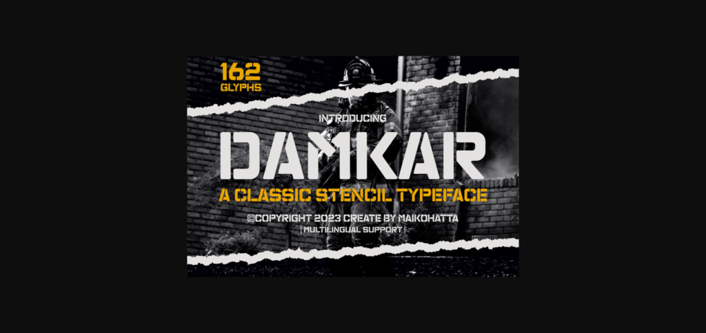 Damkar Font Poster 3