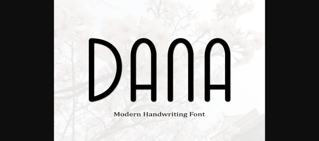 Dana Font Poster 3