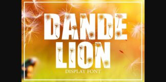 Dandelion Font Poster 1