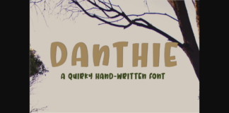 Danthie Font Poster 1