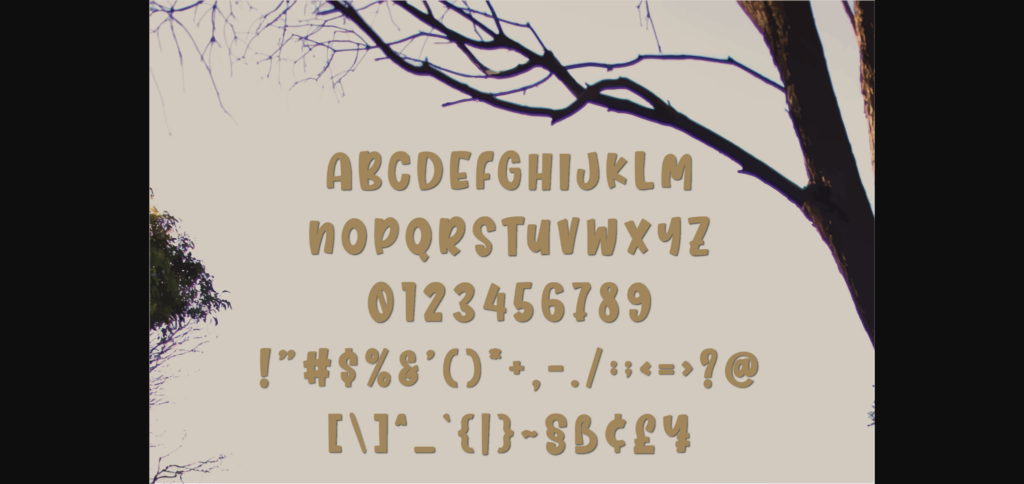 Danthie Font Poster 6