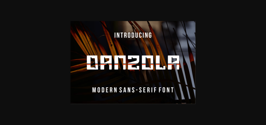 Danzola Font Poster 4