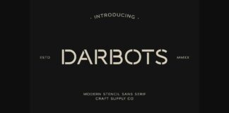 Darbots Font Poster 1