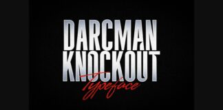 Darcman Knockout Font Poster 1
