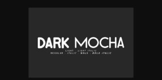 Dark Mocha Font Poster 1