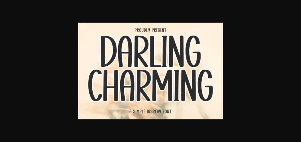 Darling Charming Font Poster 3