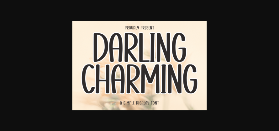 Darling Charming Font Poster 3