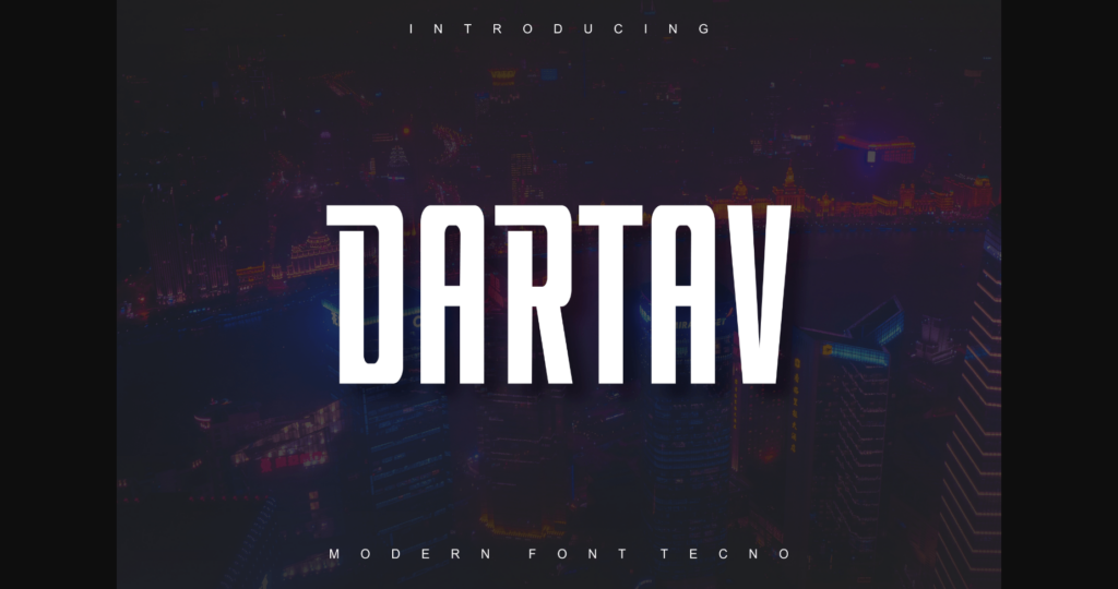 Dartav Font Poster 3