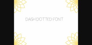 Dash Dotted Font Poster 1