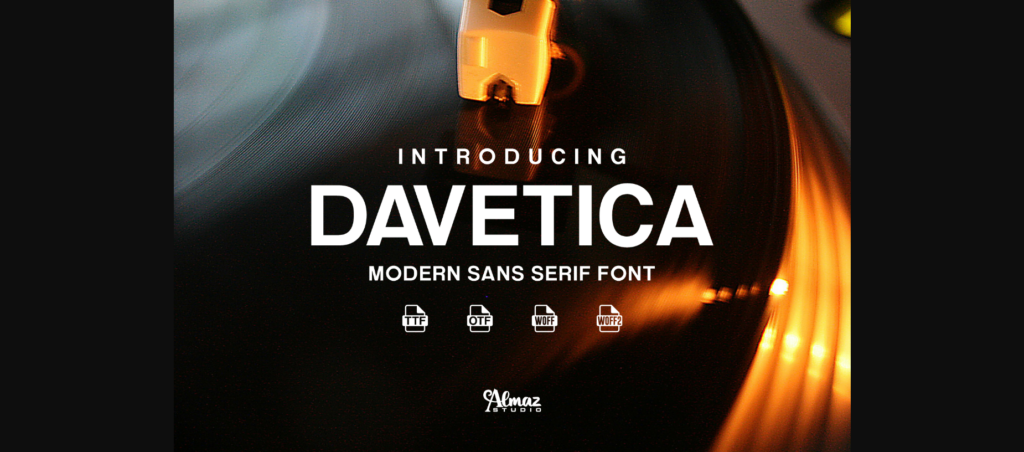 Davetica Font Poster 1