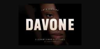 Davone Font Poster 1