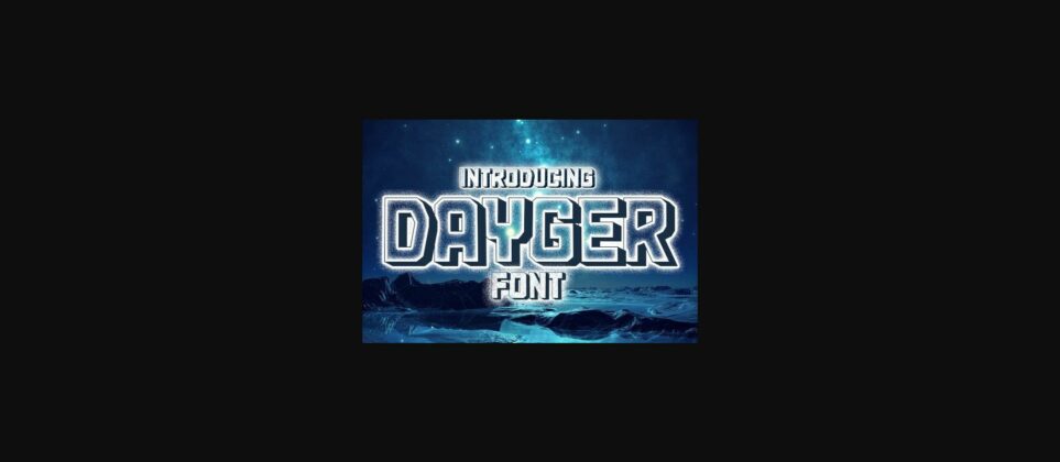 Dayger Font Poster 3