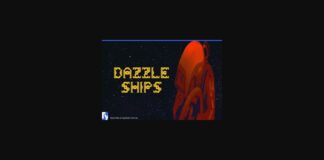 Dazzle Ships Font Poster 1