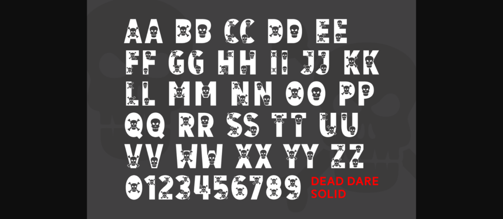 Dead Dare Font Poster 7