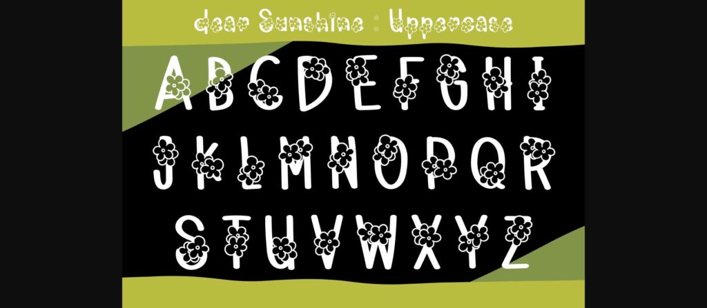 Dear Sunshine Font Poster 5