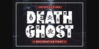 Death Ghost Font Poster 1