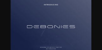 Debonies Font Poster 1