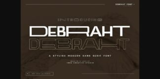 Debraht Font Poster 1