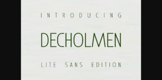 Decholmen Font Poster 1