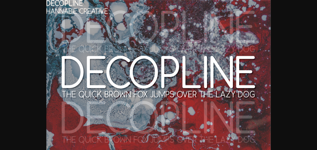 Decopline Font Poster 3