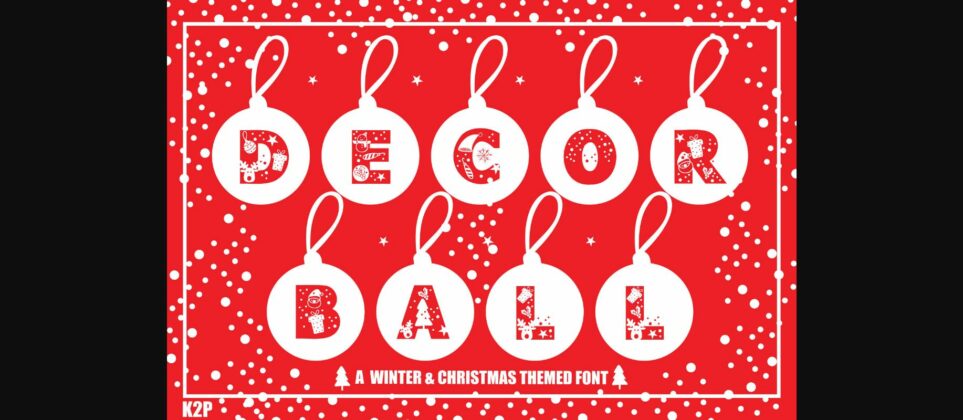 Decor Ball Font Poster 3