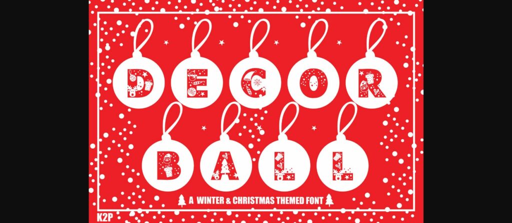 Decor Ball Font Poster 1