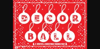 Decor Ball Font Poster 1