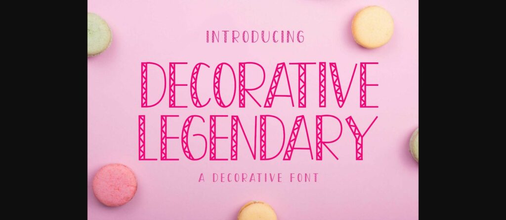 Decorative Legendary Font Poster 1