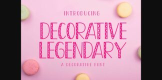 Decorative Legendary Font Poster 1