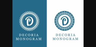 Decoria Monogram Font Poster 1