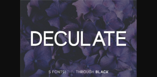Deculate Font Poster 1