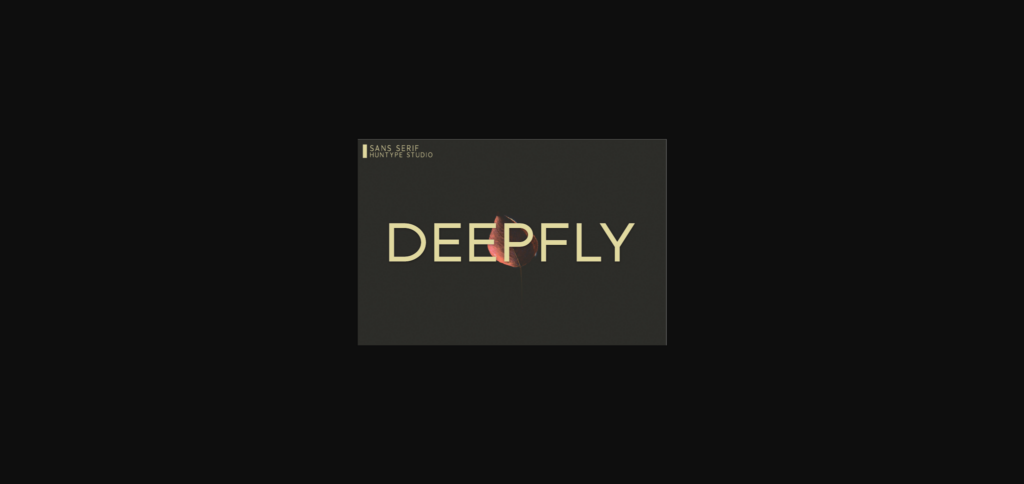 Deepfly Font Poster 1