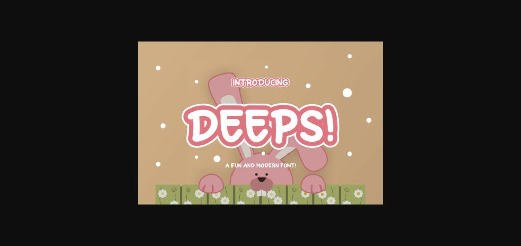 Deeps Font Poster 3