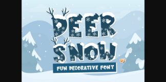 Deer Snow Font Poster 1