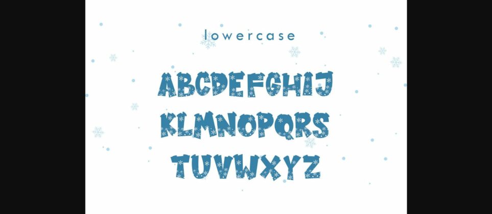 Deer Snow Font Poster 8