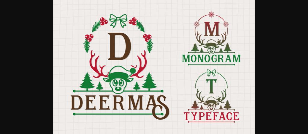 Deermas Font Poster 3