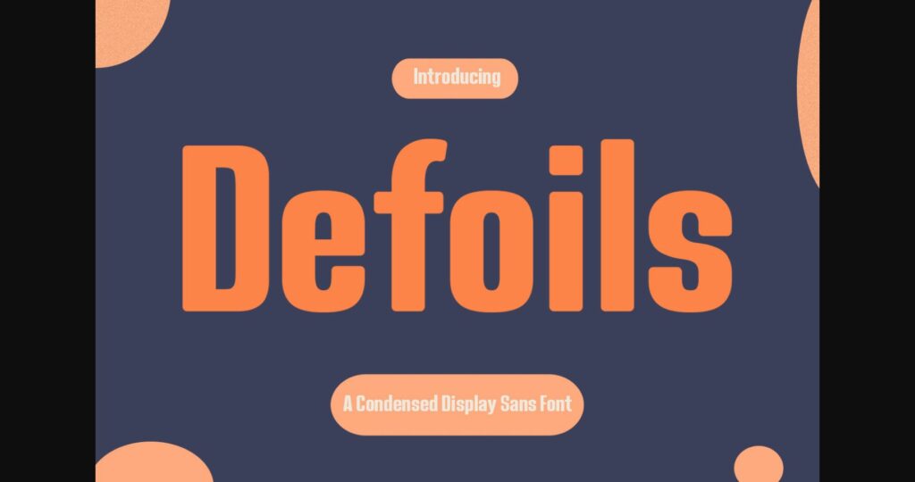 Defoils Font Poster 1