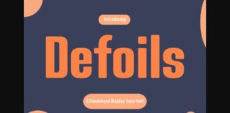 Defoils Font Poster 1