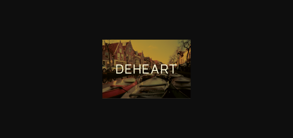 Deheart Font Poster 3