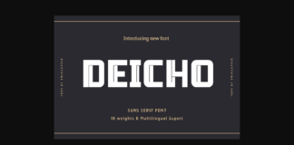 Deicho Font Poster 1