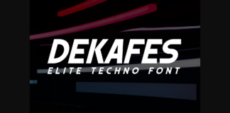 Dekafes Font Poster 1