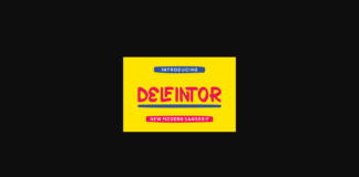 Delfintor Font Poster 1