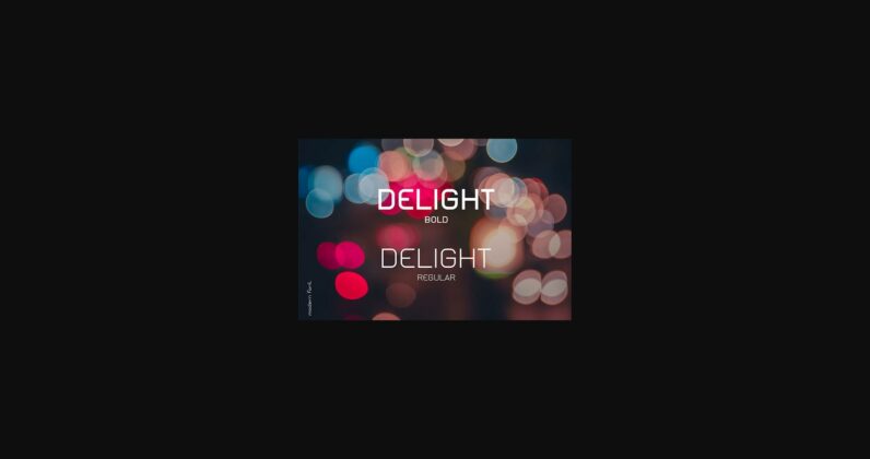 Delight Font Poster 4