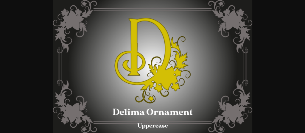 Delima Ornament Font Poster 1