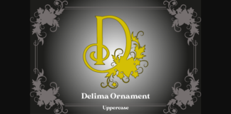 Delima Ornament Font Poster 1